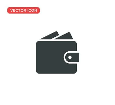 Wallet Icon Vector Illustration Design Stock Illustration