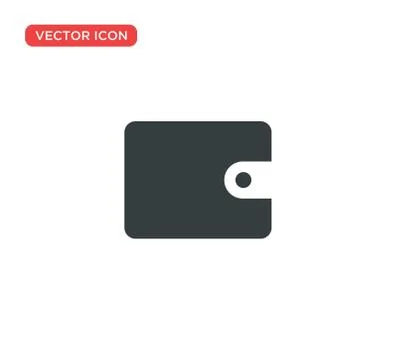 Wallet Icon Vector Illustration Design Stock Illustration