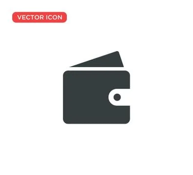 Wallet Icon Vector Illustration Design Illustrazione stock