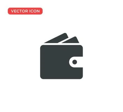 Wallet Icon Vector Illustration Design Stock Illustration