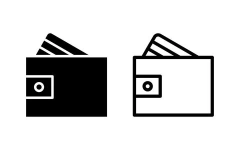 Wallet icon vector illustration. wallet sign and symbol Stock Illustration