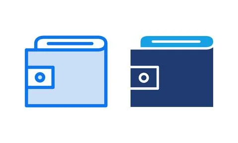 Wallet icon vector illustration. wallet sign and symbol Stock Illustration