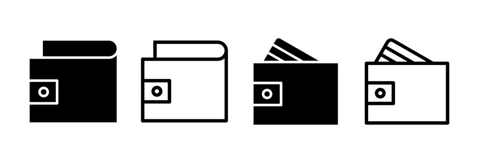 Wallet icon vector illustration. wallet sign and symbol 스톡 일러스트