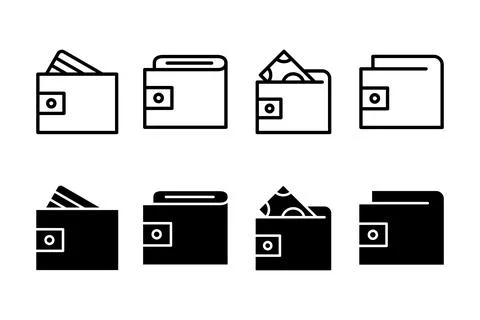 Wallet icon vector illustration. wallet sign and symbol Stock Illustration