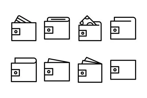 Wallet icon vector illustration. wallet sign and symbol Stock Illustration