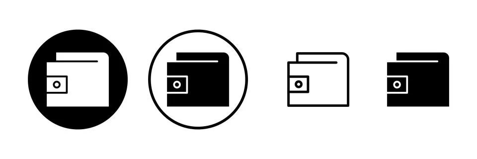 Wallet icon vector illustration. wallet sign and symbol Stock Illustration