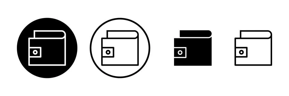 Wallet icon vector illustration. wallet sign and symbol Stock Illustration
