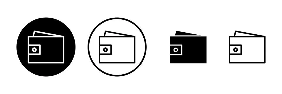 Wallet icon vector illustration. wallet sign and symbol Stock Illustration
