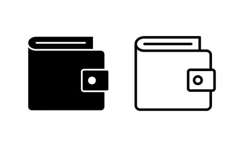 Wallet icon vector. wallet sign and symbol Stock Illustration