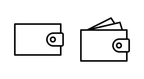 Wallet icon vector. wallet sign and symbol Stock Illustration