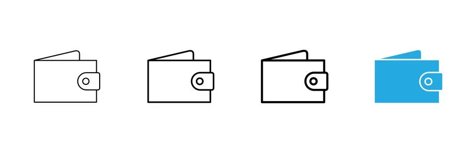 Wallet icon vector. wallet sign and symbol Stock Illustration