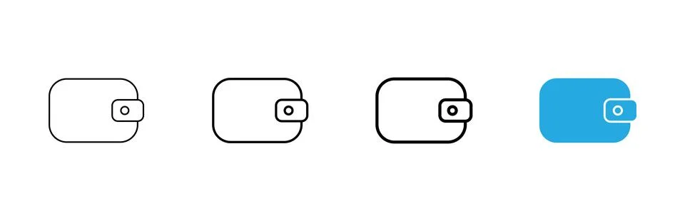 Wallet icon vector. wallet sign and symbol Stock Illustration