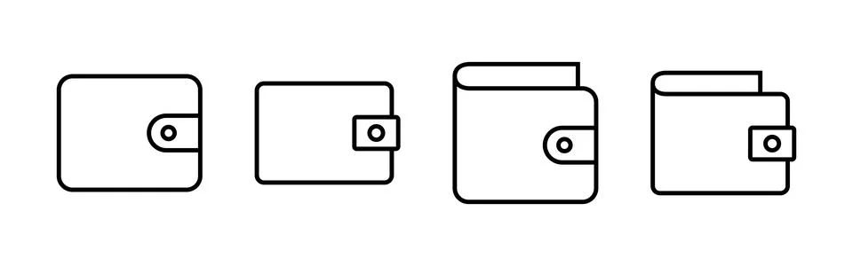 Wallet icon vector. wallet vector icon Illustrazione stock