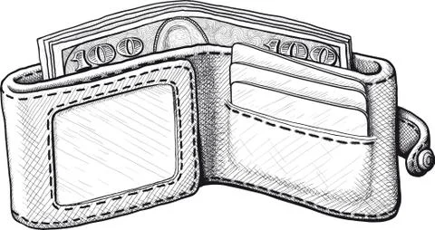 Wallet Illustrazione stock