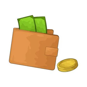 Wallet illustration Stock Illustration