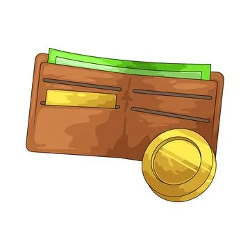 Wallet illustration 스톡 일러스트