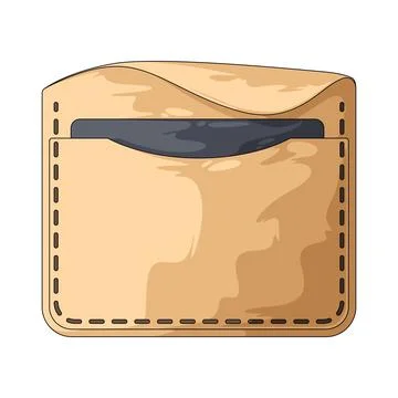 Wallet illustration Stock Illustration
