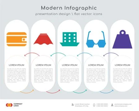 Wallet infographics design 库存插图