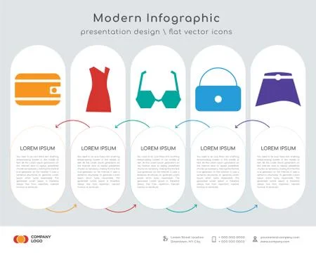 Wallet infographics design Stock Illustration