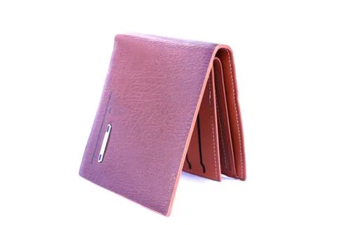 Wallet on isolated Foto stock