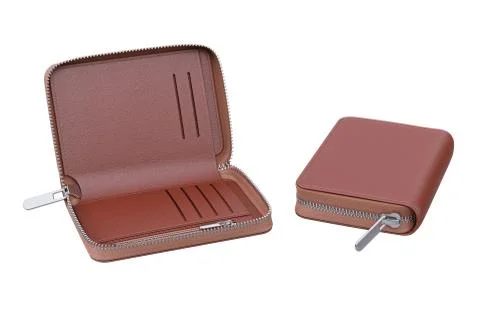 Wallet leather accessory Stock Illustration