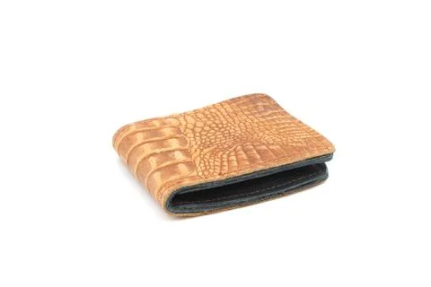 Wallet of leather on isolated Stock Photos