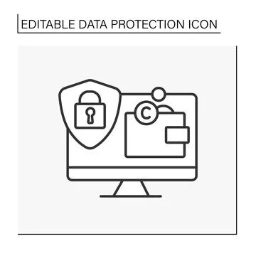 Wallet line icon 스톡 일러스트