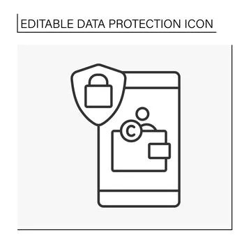 Wallet line icon Stock Illustration