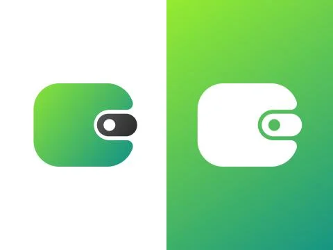 Wallet Logo Design Stock Illustration