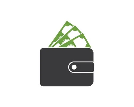 Wallet  logo icon vector illustration Stock Illustration