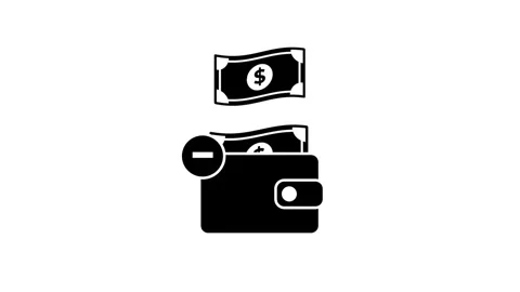 Wallet Losing Money Stock Footage 335671879