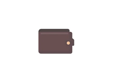 Wallet with lots of dollars concept of spending money Stock-Footage 240595752