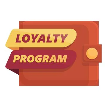 Wallet loyalty program icon cartoon vector. Card gift Stock-Illustration