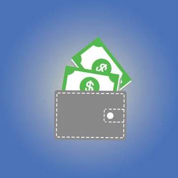 Wallet  money Stock Illustration