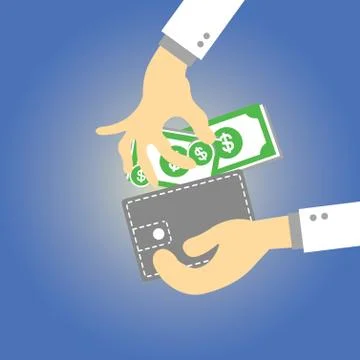 Wallet  money Stock Illustration