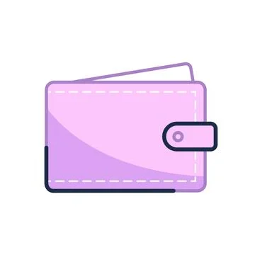 A wallet with money Illustrazione stock