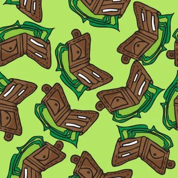 Wallet pattern Stock Illustration