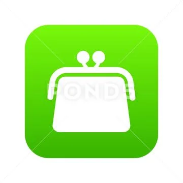 Wallet with percentage icon, simple style Stock Illustration