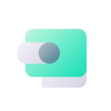 Wallet pixel perfect flat gradient two-color ui icon Illustrazione stock