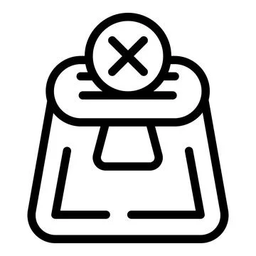 Wallet return icon outline vector. Shipment service Stock Illustration
