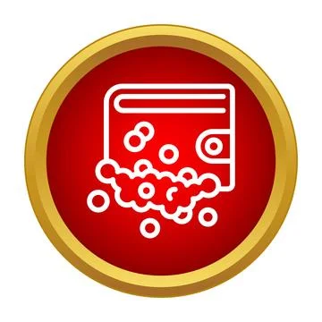 Wallet surrounded by suds representing money laundering concept Stock Illustration