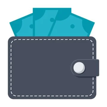 Wallet Vector Icon Stock Illustration