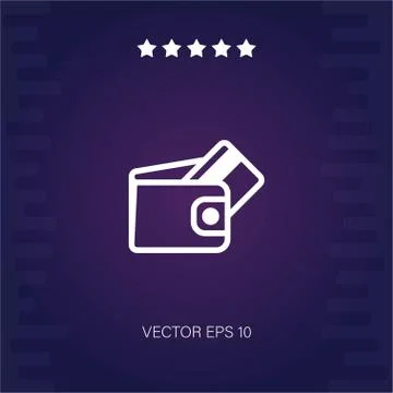 Wallet vector icon Stock Illustration