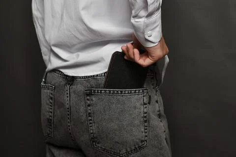 Wallet in your back pocket Stock Photos