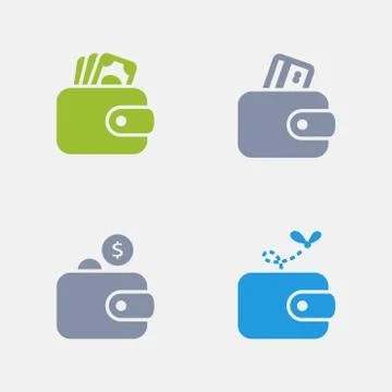 Wallets - Granite Icons Stockillustratie