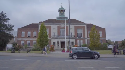 Wallington Town Hall Stock Footage 116556427