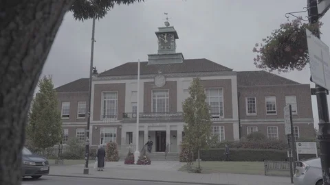 Wallington Town Hall Stock Footage 116556724