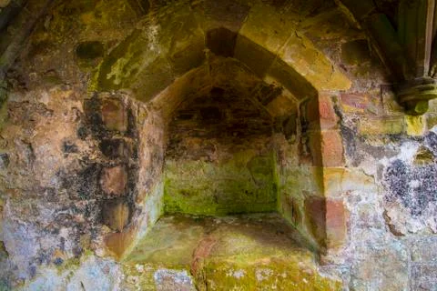 Walll with compartment Stock Photos