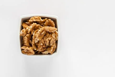 Wallnuts in bowl Stock Photos