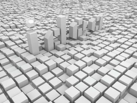 Wallpaper abstraction cubes 库存插图